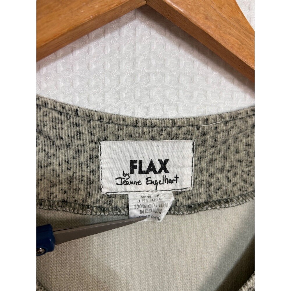 FLAX BY JEANNE ENGELHART Speckled Corduroy Maxi Dress size M Boho Art To Wear c - Picture 10 of 11